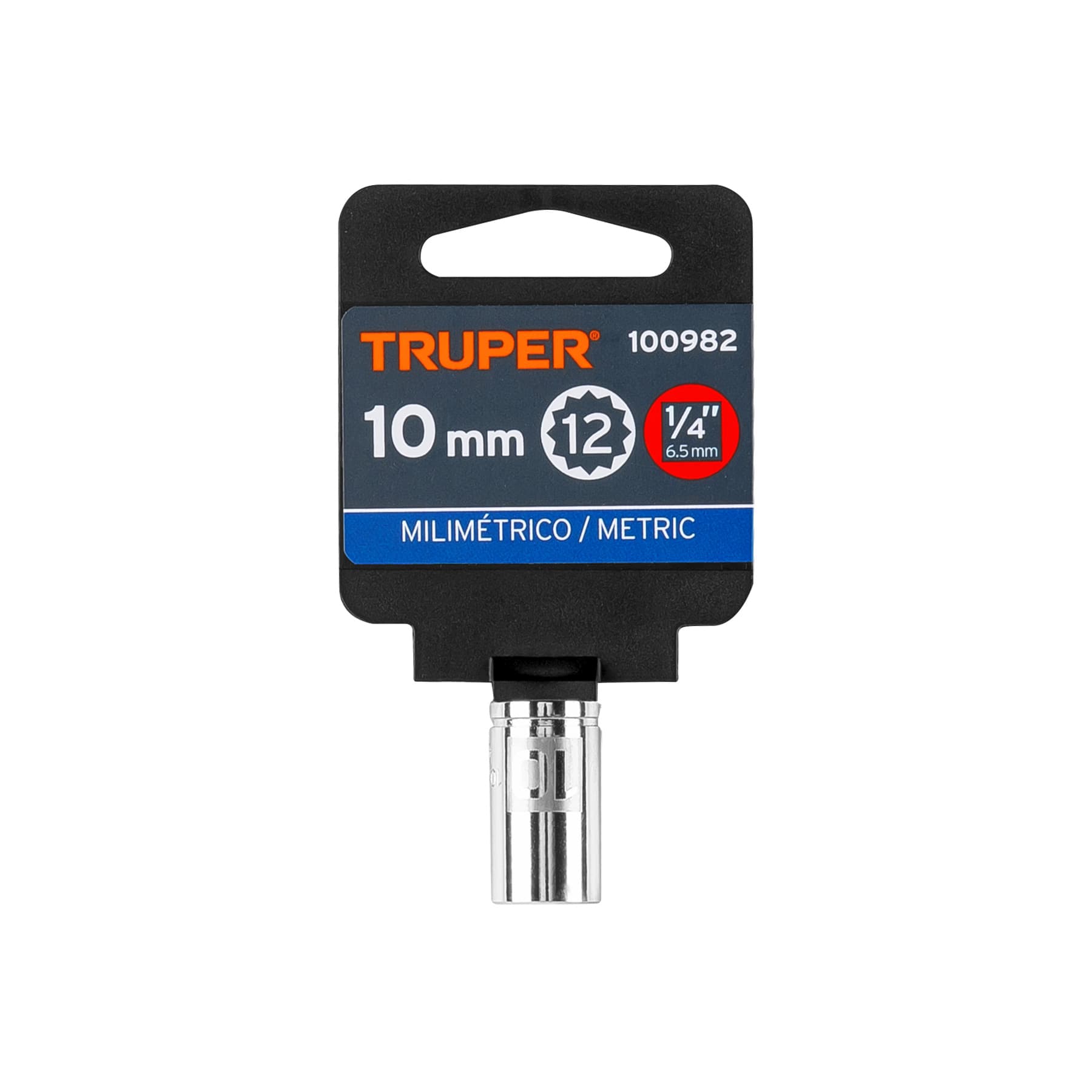 Dado de 10 mm, 12 puntas, cuadro 1/4', TRUPER - Imagen 4
