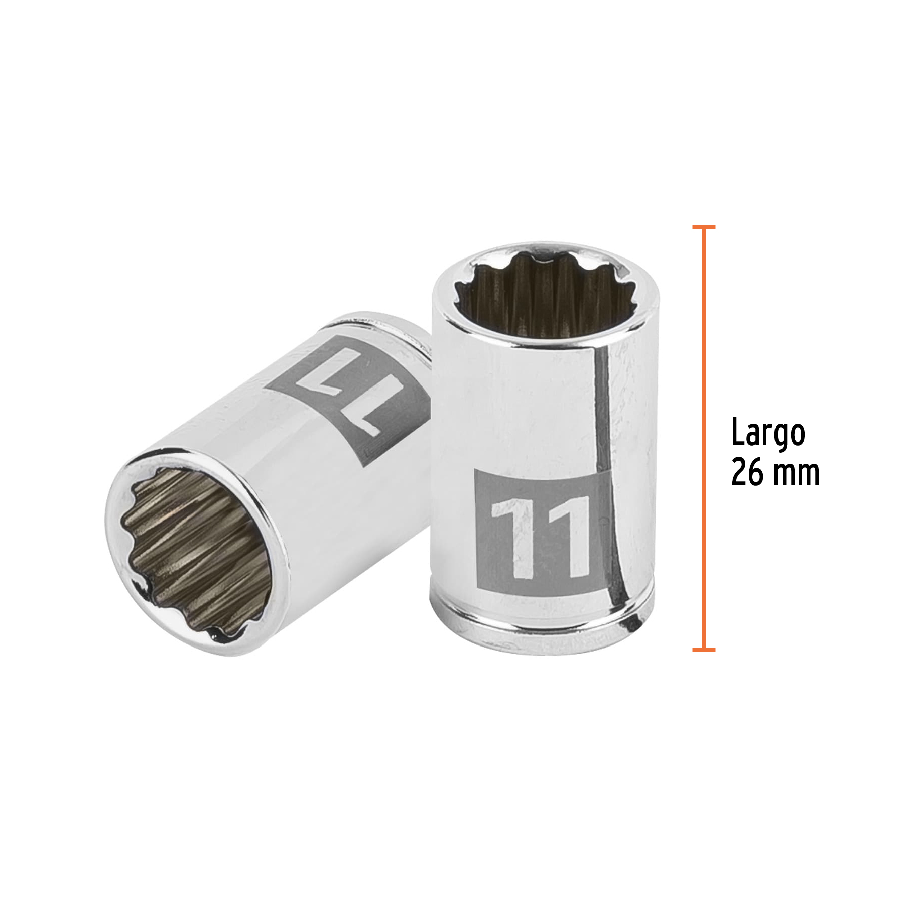 Dado de 11 mm, 12 puntas, cuadro 1/4', TRUPER - Imagen 3