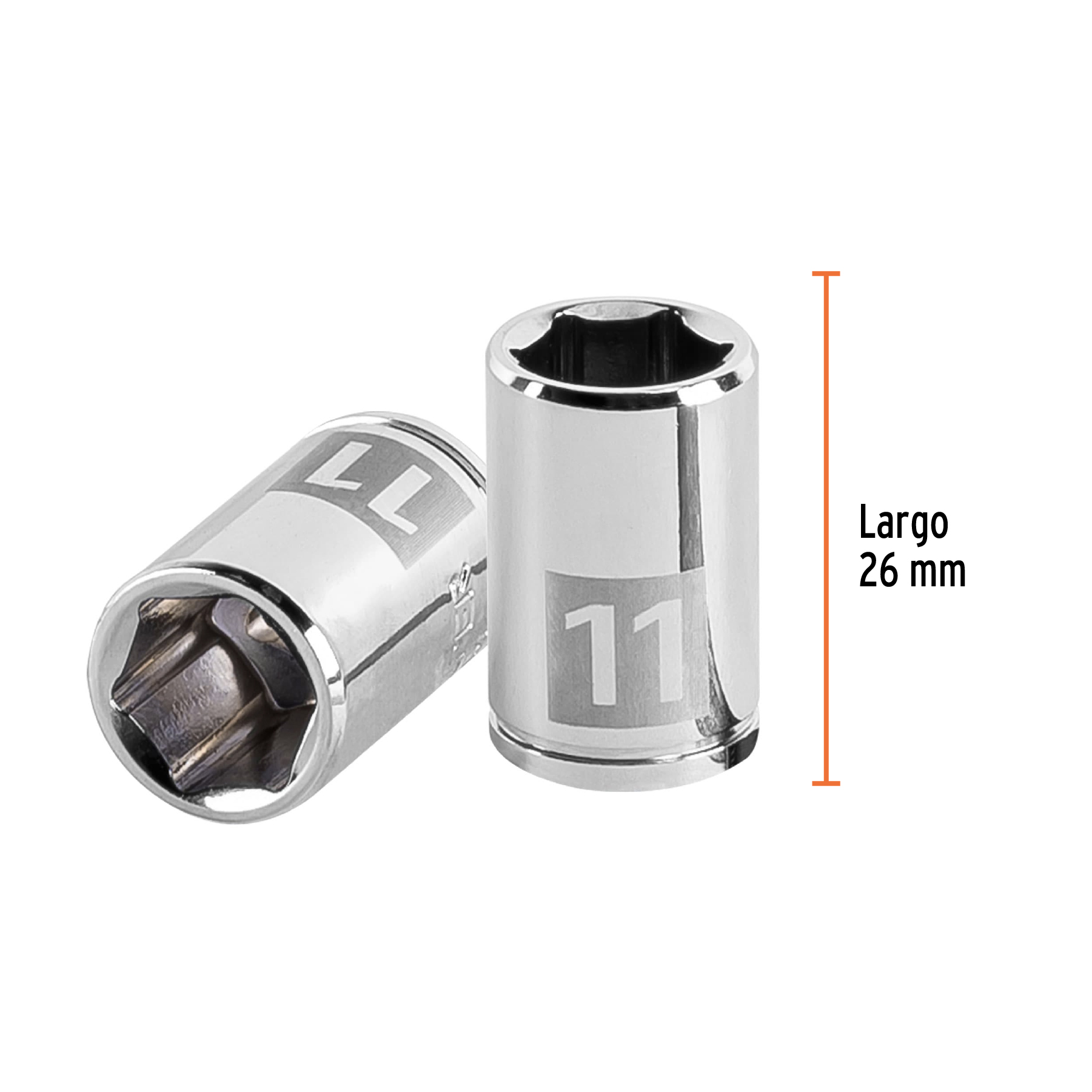 Dado de 11 mm, 6 puntas, cuadro 1/4', TRUPER - Imagen 3