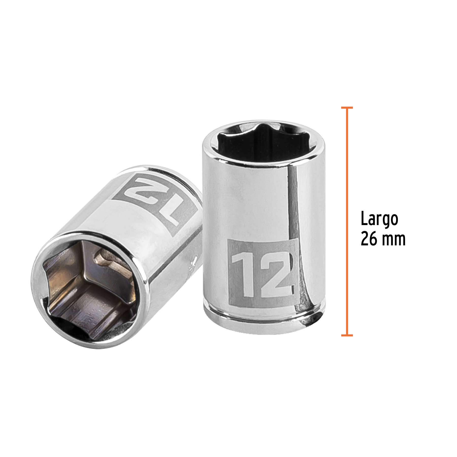 Dado de 12 mm, 6 puntas, cuadro 1/4', TRUPER - Imagen 3