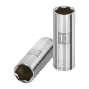 Dado largo de 13 mm, 6 puntas, cuadro 1/4', TRUPER