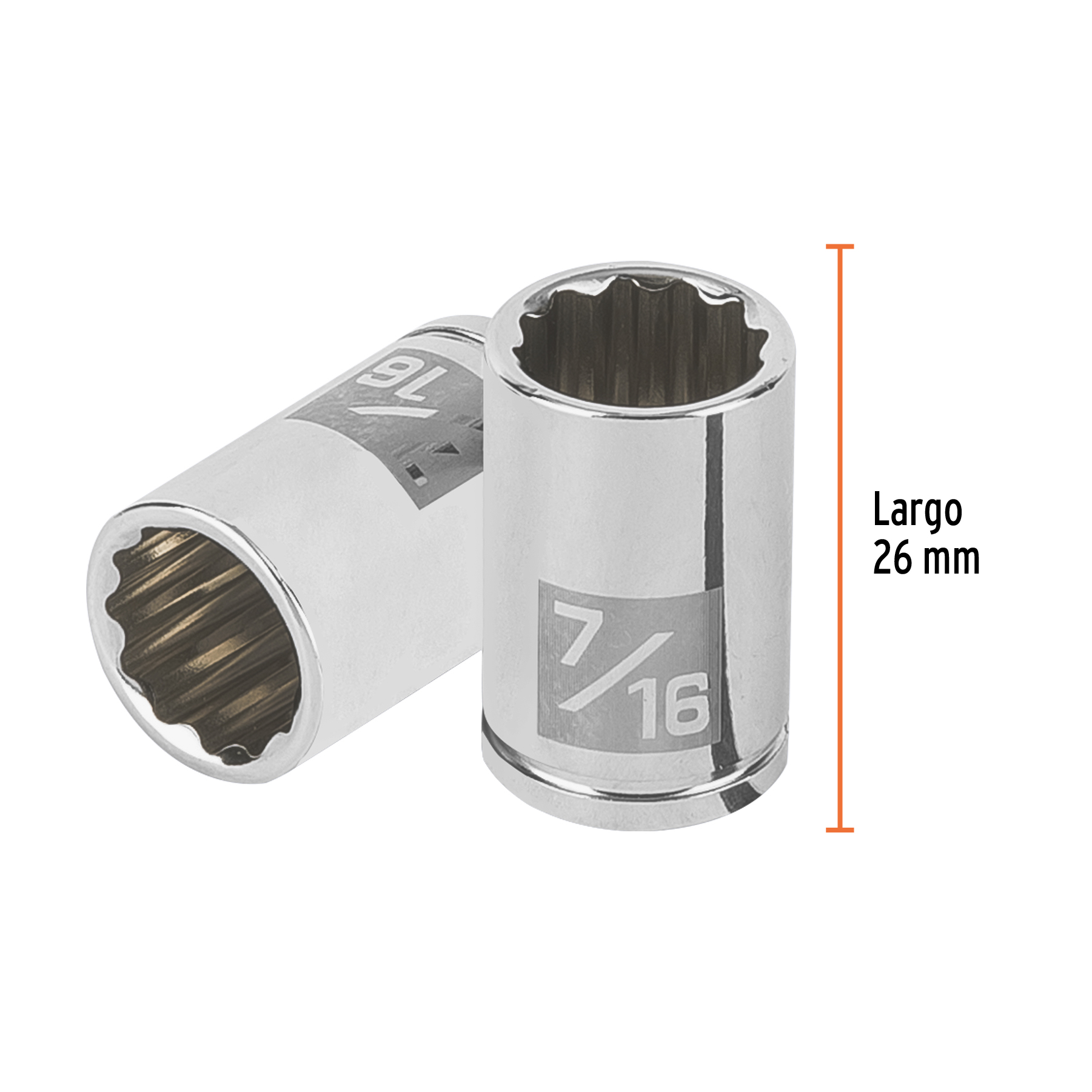 Dado de 7/16', 12 puntas, cuadro 1/4', TRUPER - Imagen 3