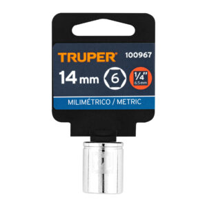 Dado de 14 mm, 6 puntas, cuadro 1/4', TRUPER - Imagen 4
