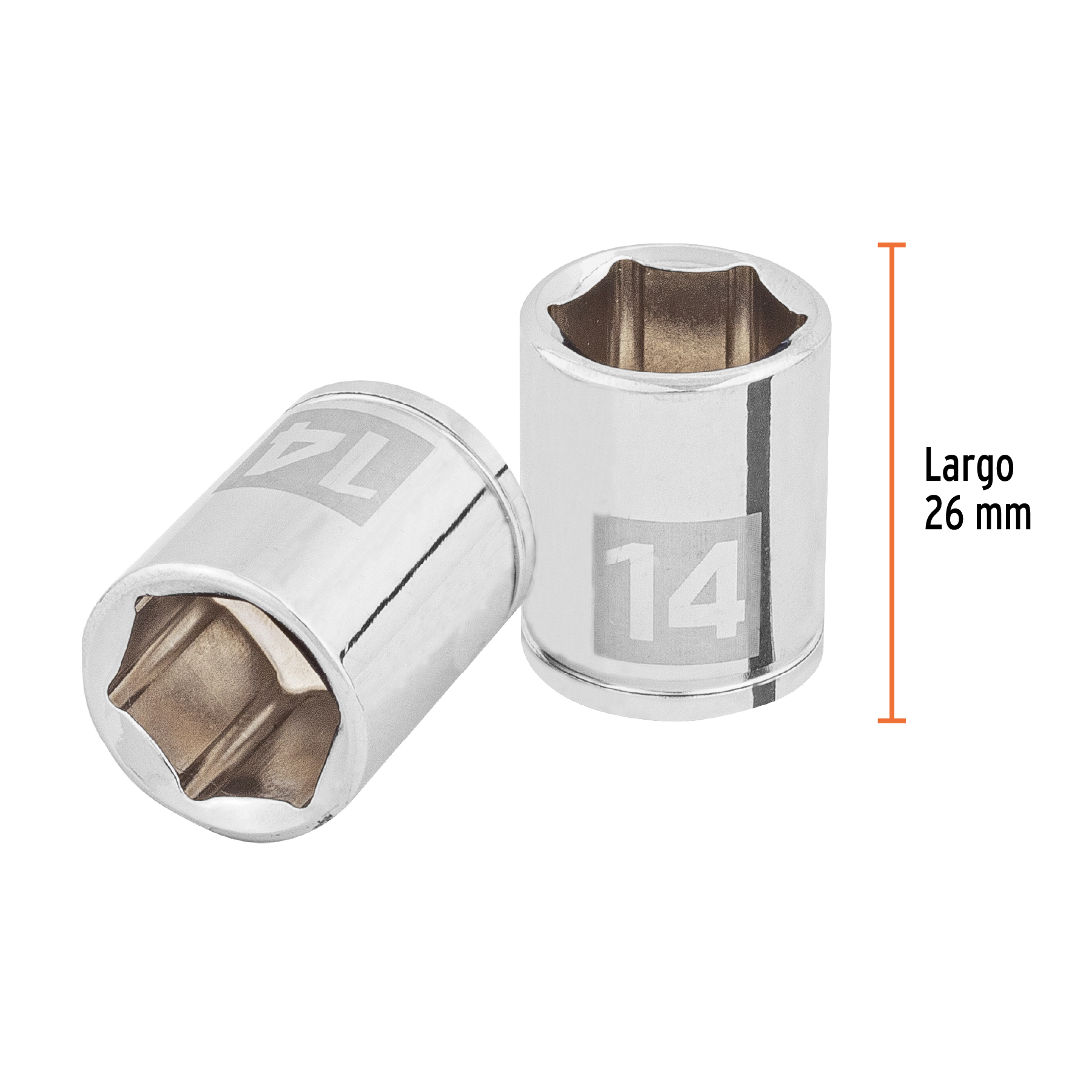 Dado de 14 mm, 6 puntas, cuadro 1/4', TRUPER - Imagen 3