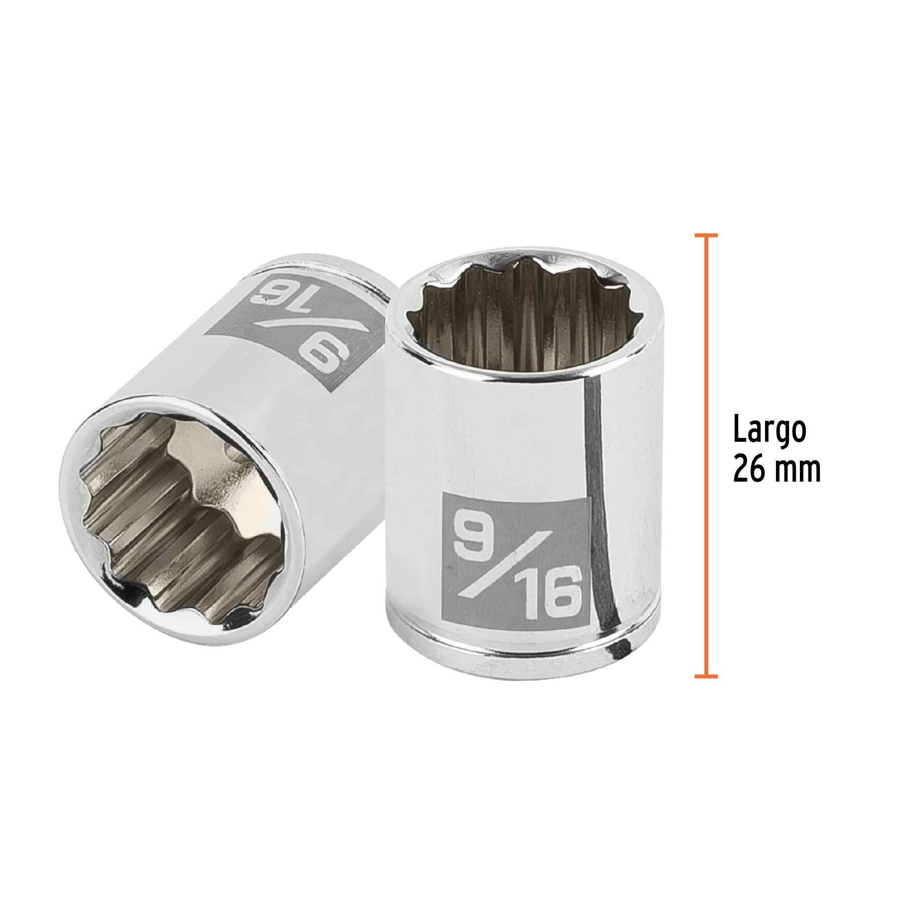 Dado de 9/16', 12 puntas, cuadro 1/4', TRUPER - Imagen 3