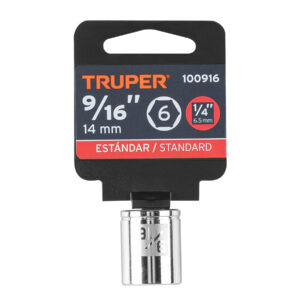 Dado de 9/16', 6 puntas, cuadro 1/4', TRUPER - Imagen 4