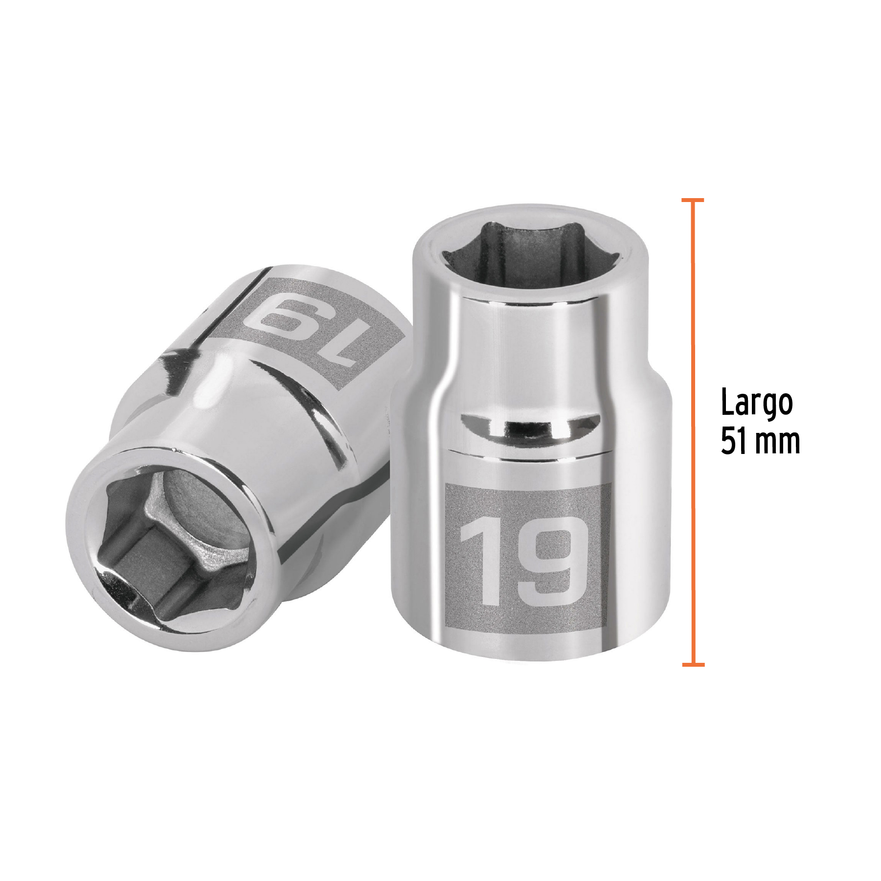 Dado de 19 mm, 6 puntas, cuadro 3/4', TRUPER - Imagen 3