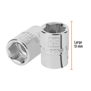 Dado de 25 mm, 6 puntas, cuadro 3/4', TRUPER - Imagen 3