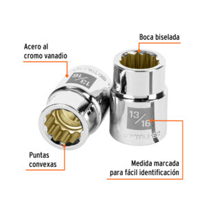 Alternative view of Dado de 13/16', 12 puntas, cuadro 3/4', TRUPER