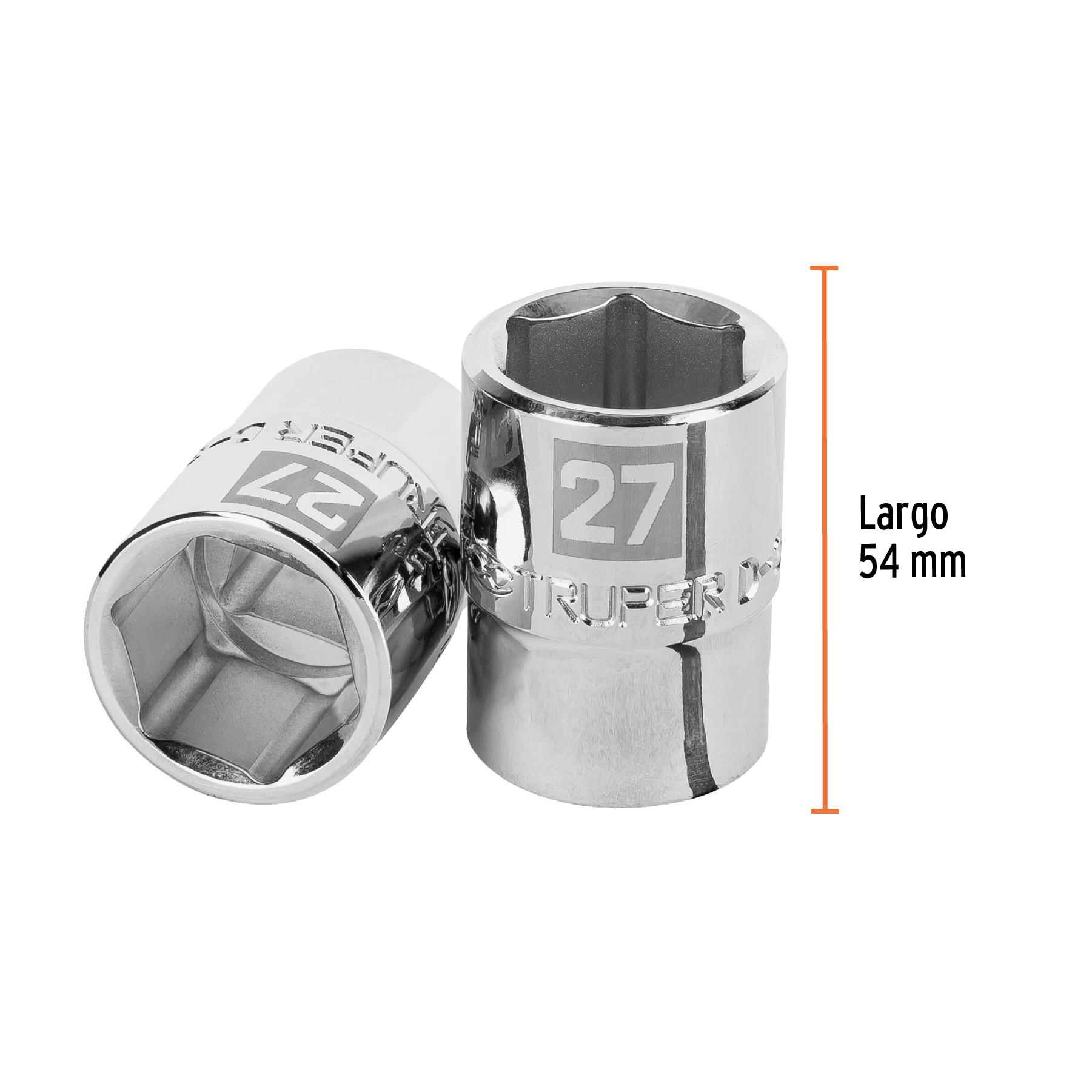 Dado de 27 mm, 6 puntas, cuadro 3/4', TRUPER - Imagen 3