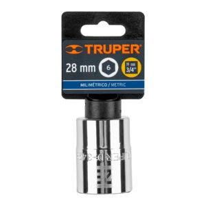 Dado de 28 mm, 6 puntas, cuadro 3/4', TRUPER - Imagen 4