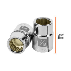 Dado de 7/8', 12 puntas, cuadro 3/4', TRUPER - Imagen 3