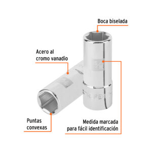 Alternative view of Dado largo de 15/16', 6 puntas, cuadro 3/4', TRUPER