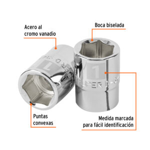 Alternative view of Dado de 1', 6 puntas, cuadro 3/4', TRUPER