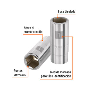 Alternative view of Dado largo de 1', 6 puntas, cuadro 3/4', TRUPER