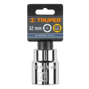 Dado de 32 mm, 6 puntas, cuadro 3/4', TRUPER - Imagen 4