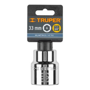 Dado de 33 mm, 6 puntas, cuadro 3/4', TRUPER - Imagen 4