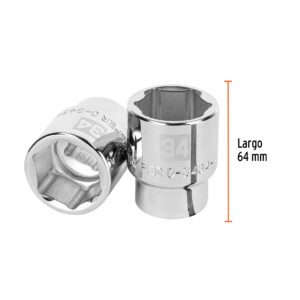 Dado de 34 mm, 6 puntas, cuadro 3/4', TRUPER - Imagen 3