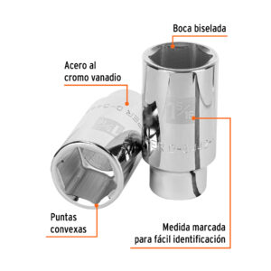 Alternative view of Dado largo de 1-5/16', 6 puntas, cuadro 3/4', TRUPER