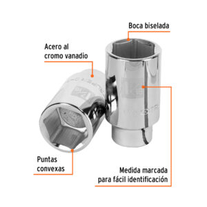 Alternative view of Dado largo de 1-7/16', 6 puntas, cuadro 3/4', TRUPER
