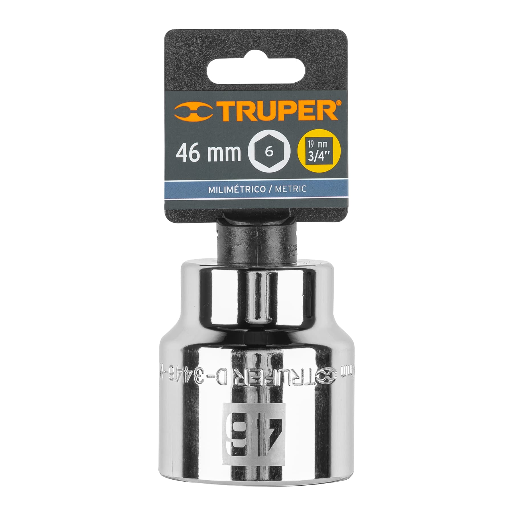 Dado de 46 mm, 6 puntas, cuadro 3/4', TRUPER - Imagen 3
