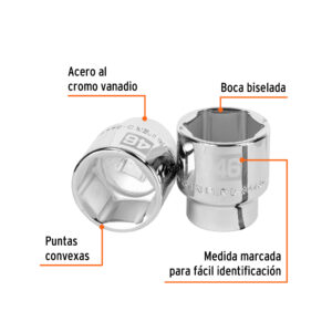 Dado de 46 mm, 6 puntas, cuadro 3/4', TRUPER - Imagen 2