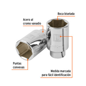 Alternative view of Dado largo de 1-5/8', 6 puntas, cuadro 3/4', TRUPER