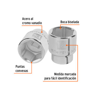 Alternative view of Dado de 1-11/16', 6 puntas, cuadro 3/4', TRUPER