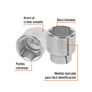 Alternative view of Dado de 1-7/8', 6 puntas, cuadro 3/4', TRUPER