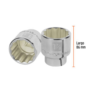 Dado de 1-7/8', 12 puntas, cuadro 3/4', TRUPER - Imagen 3