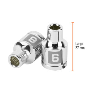 Dado de 6 mm, 12 puntas, cuadro 3/8', TRUPER - Imagen 3