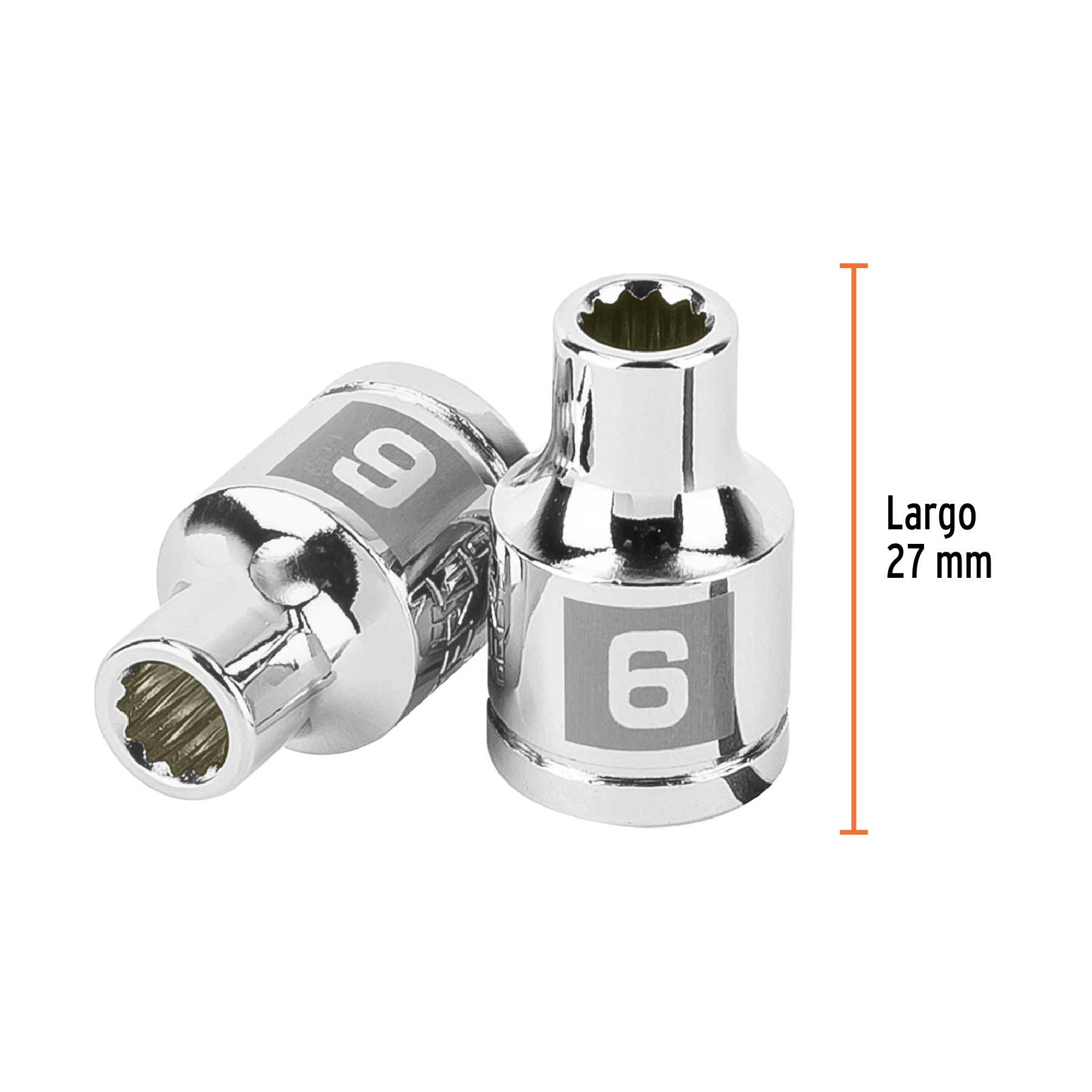 Dado de 6 mm, 12 puntas, cuadro 3/8', TRUPER - Imagen 3