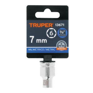 Dado de 7 mm, 6 puntas, cuadro 3/8', TRUPER - Imagen 4