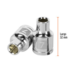 Dado de 7 mm, 6 puntas, cuadro 3/8', TRUPER - Imagen 3