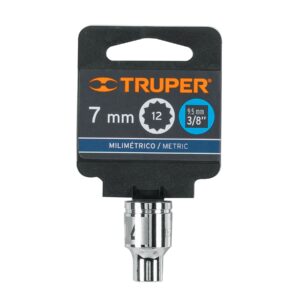 Dado de 7 mm, 12 puntas, cuadro 3/8', TRUPER - Imagen 4