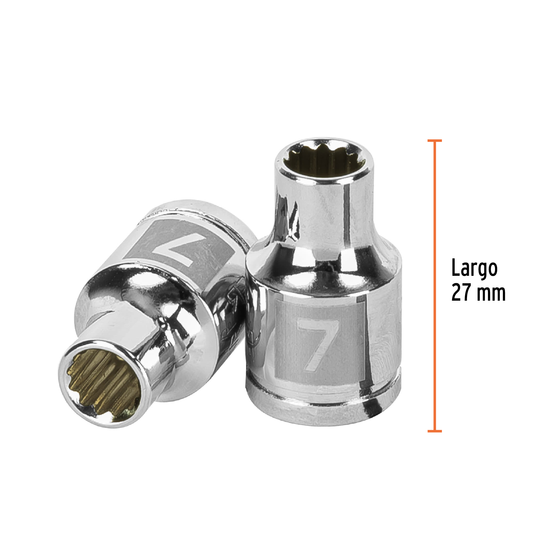 Dado de 7 mm, 12 puntas, cuadro 3/8', TRUPER - Imagen 3