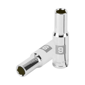 Dado largo de 9 mm, 6 puntas, cuadro 3/8', TRUPER