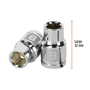 Dado de 9 mm, 6 puntas, cuadro 3/8', TRUPER - Imagen 3