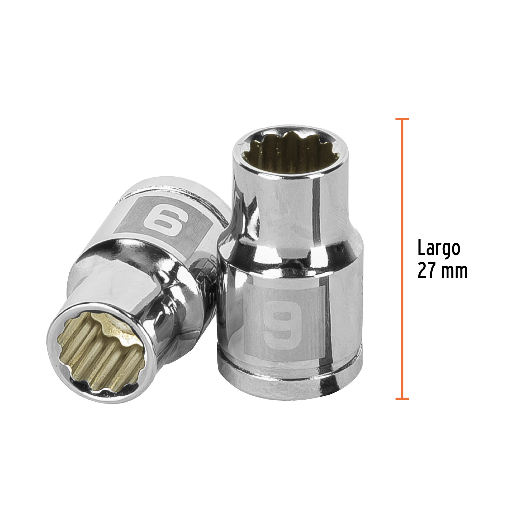 Dado de 9 mm, 12 puntas, cuadro 3/8', TRUPER - Imagen 3