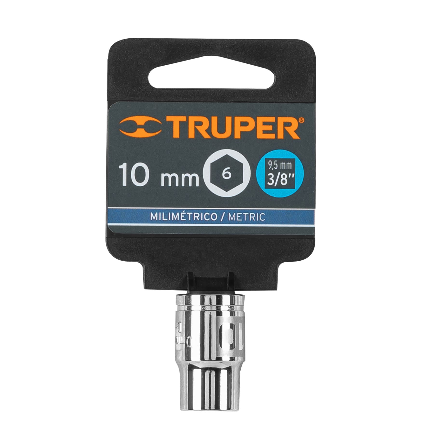 Dado de 10 mm, 6 puntas, cuadro 3/8', TRUPER - Imagen 4