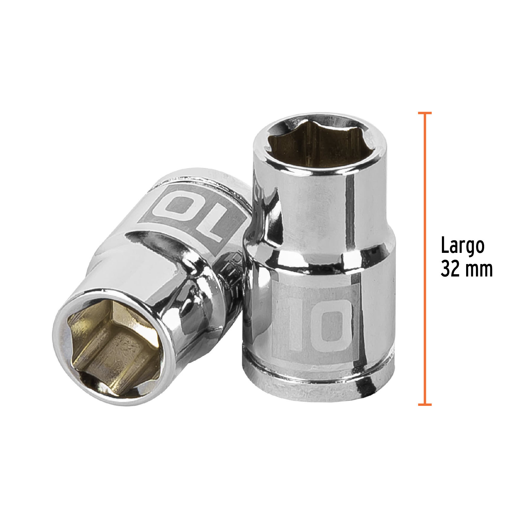 Dado de 10 mm, 6 puntas, cuadro 3/8', TRUPER - Imagen 3