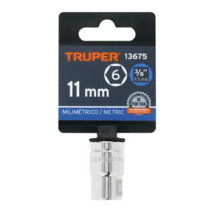 Dado de 11 mm, 6 puntas, cuadro 3/8', TRUPER - Imagen 4