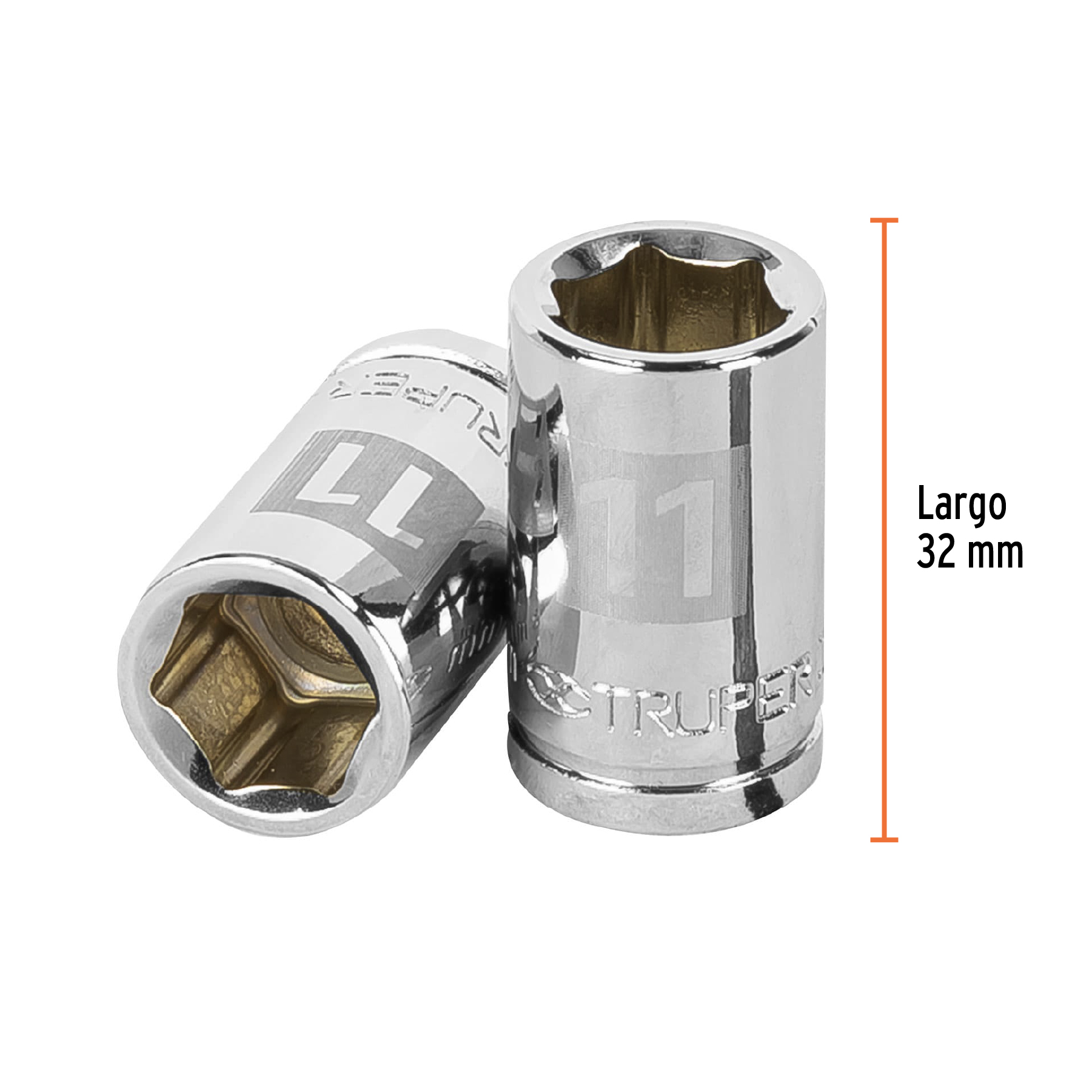 Dado de 11 mm, 6 puntas, cuadro 3/8', TRUPER - Imagen 3