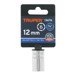Dado de 12 mm, 6 puntas, cuadro 3/8', TRUPER - Imagen 4