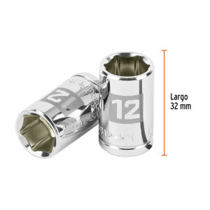 Dado de 12 mm, 6 puntas, cuadro 3/8', TRUPER - Imagen 3