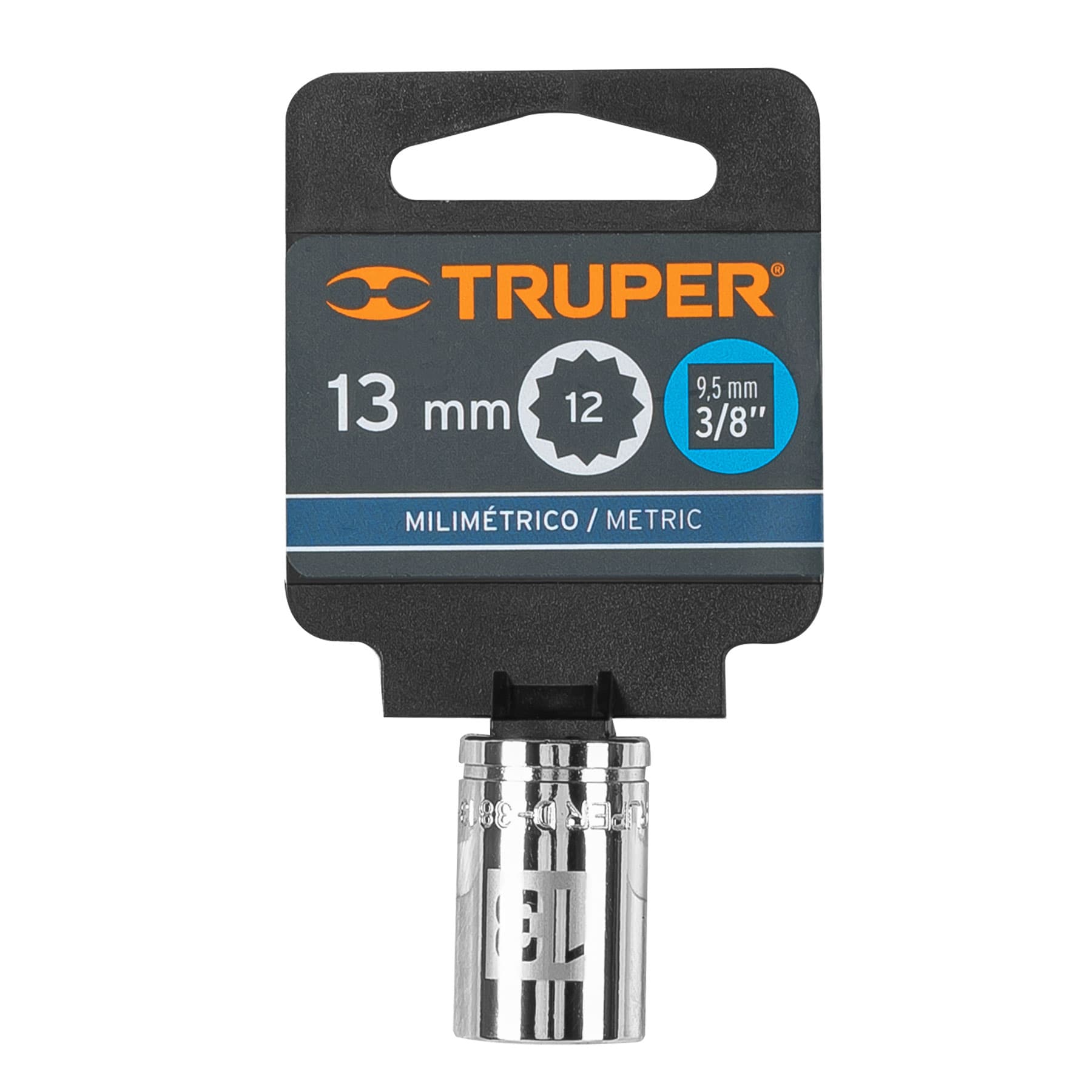 Dado de 13 mm, 12 puntas, cuadro 3/8', TRUPER - Imagen 4