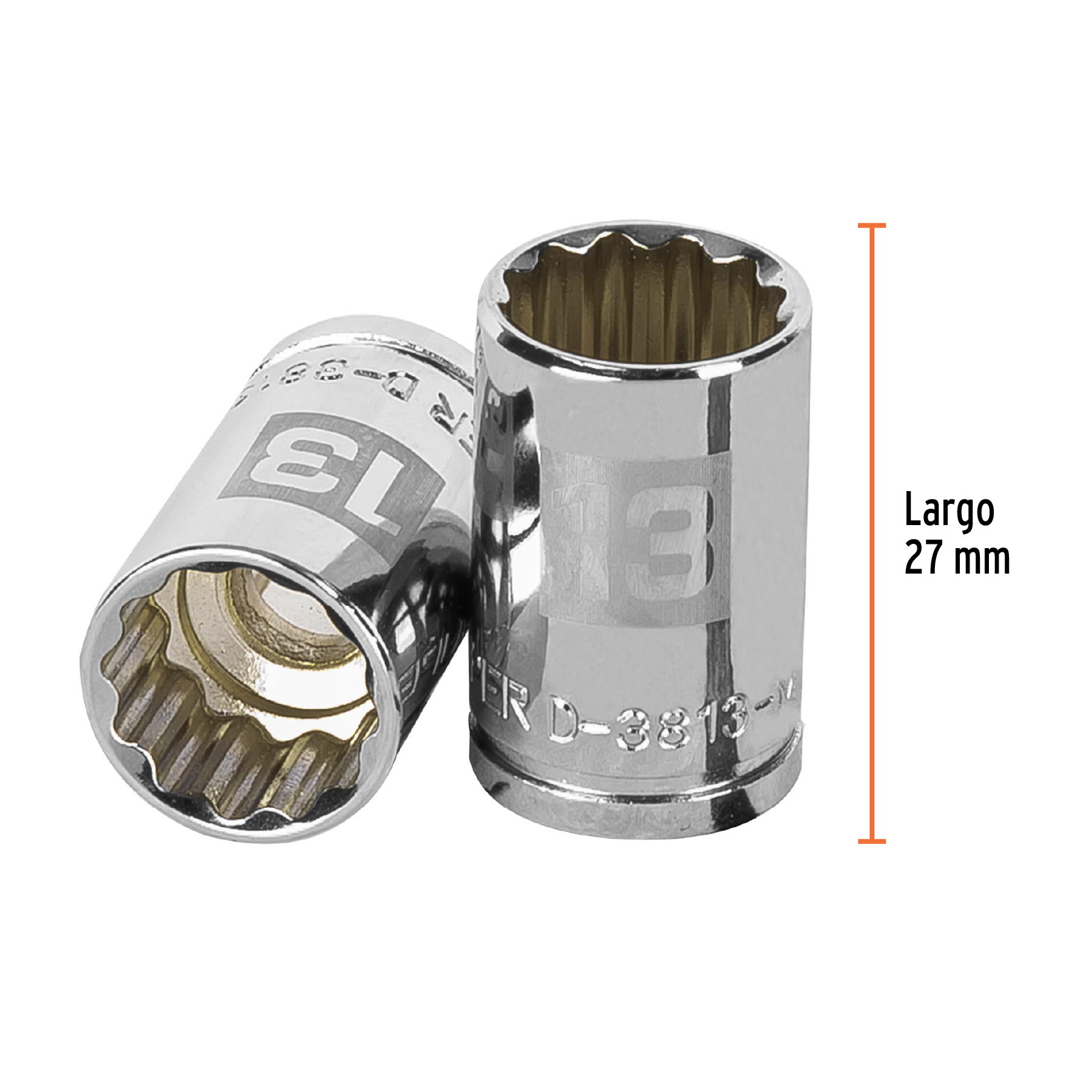 Dado de 13 mm, 12 puntas, cuadro 3/8', TRUPER - Imagen 3
