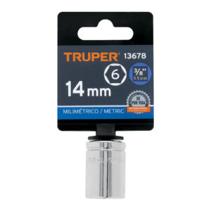 Dado de 14 mm, 6 puntas, cuadro 3/8', TRUPER - Imagen 4