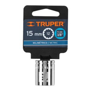 Dado de 15 mm, 12 puntas, cuadro 3/8', TRUPER - Imagen 4
