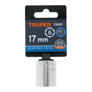 Dado de 17 mm, 6 puntas, cuadro 3/8', TRUPER - Imagen 4